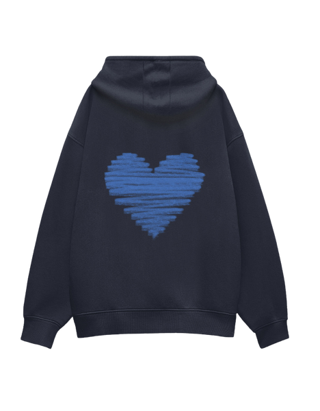 Blue Dreamy Heart Hoodie