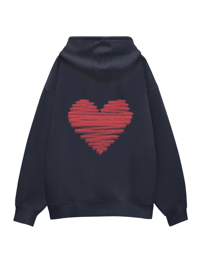 Red Dreamy Heart Hoodie