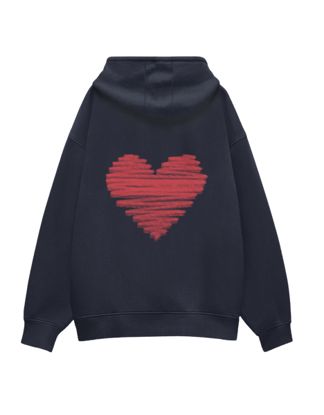 Red Dreamy Heart Hoodie