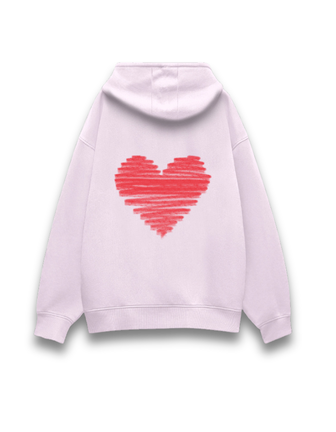 Red Dreamy Heart Hoodie